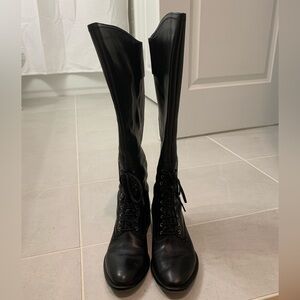 Donald Pliner black riding boots size 6